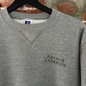 VTG Arthur Andersen Russell MADE IN USA Crewneck Sweatshirt L 22x26